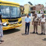फिटनेस व परमिट फेल मिलने पर 06 स्कूली वाहन किए गए निरुद्ध।