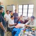 जन आरोग्य स्वास्थ्य मेले में 252 मरीजों का हुआ उपचार।